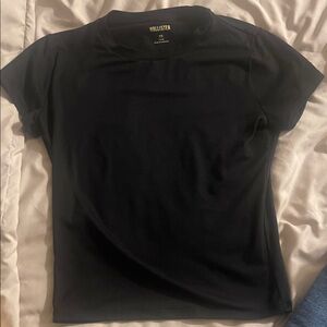 Hollister Black Short Sleeve Crew Tee